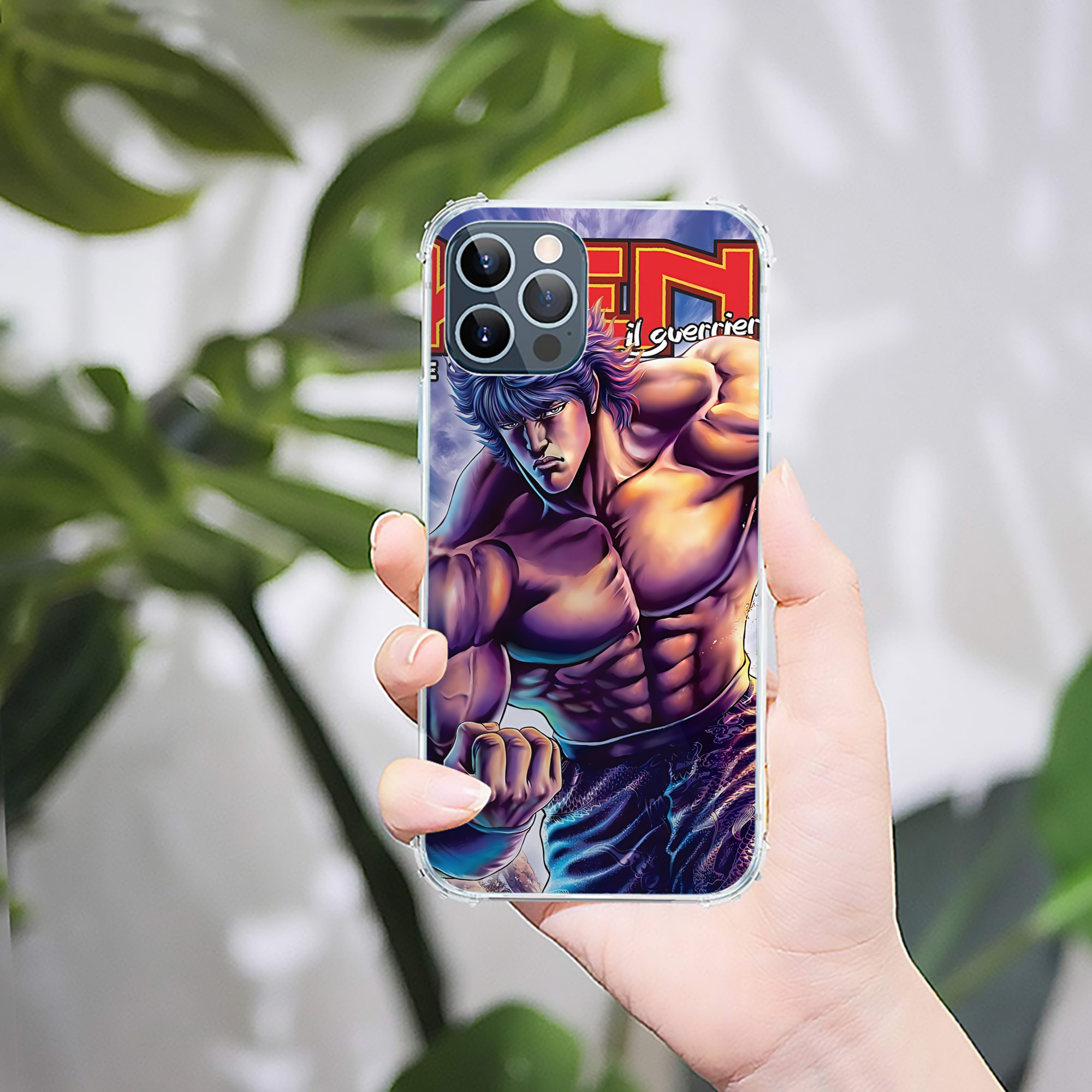 （画像用） 北斗の拳 Fist of the North Star 【iPhone 12シリーズ対応】透明スマホケース（クリアソフトケース）
